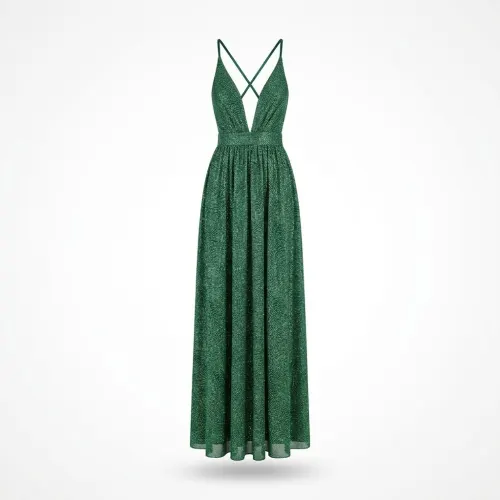 RICARICA VESTIDO VERDE ESMERALDA TALLA S