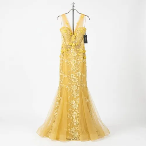 ROSEMORE VESTIDO AMARILLO ORO TALLA M