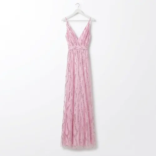 ROSEVELVET VESTIDO ROSA TALLA L