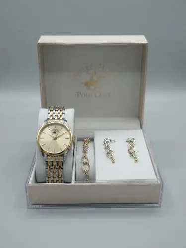 set ( Reloj, pulsera y aretes) marca Beverly Hills Polo Club