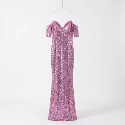 SYMPHONY VESTIDO ROSA BRILLANTE TALLA M
