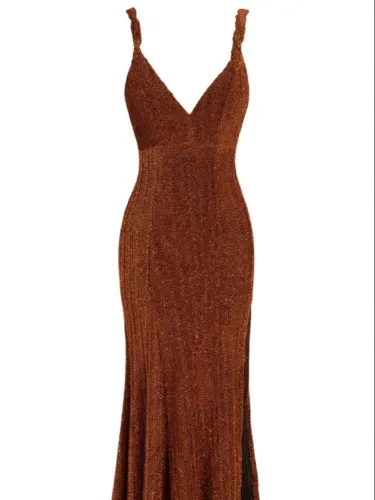Vestido color cobre (Happy Joe’s) Talla S