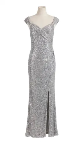Vestido color plata (Ricarica) talla 2X