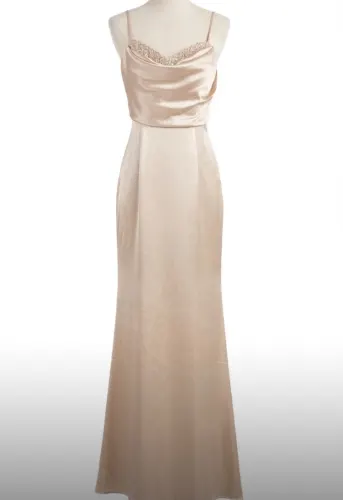 Vestido gold (maniju) talla L