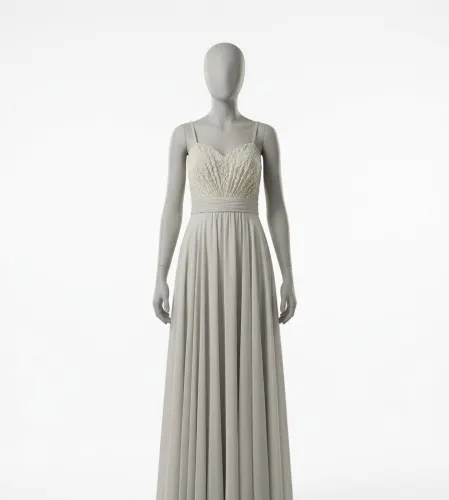 Vestido gris (cinderella) talla S
