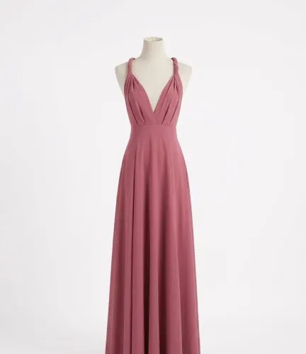 Vestido morado (cklass fashionline) talla L