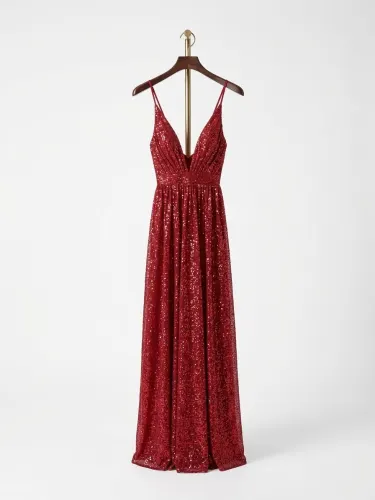 Vestido rojo con brillo (Ricarica) talla m