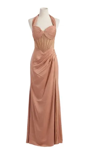 Vestido rosa (neslay) talla L