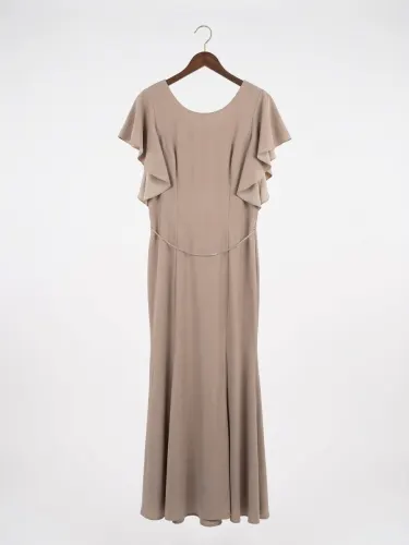 Vestido tan (maniju) talla 1 XL
