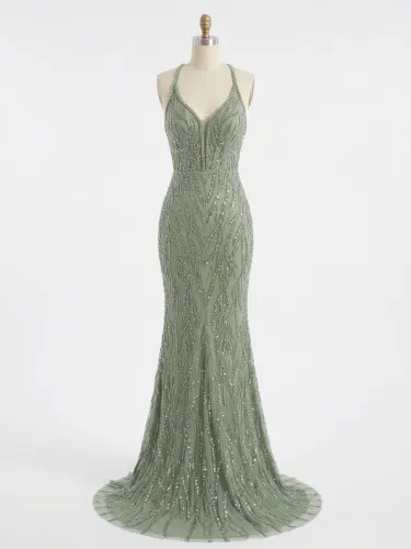 Vestido verde (total queen) talla 8